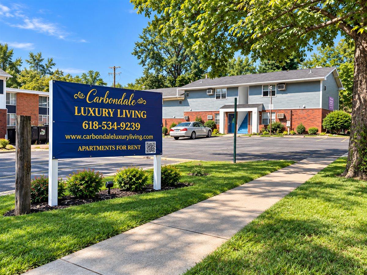 Exterior of a Carbondale Luxury Living apartment building