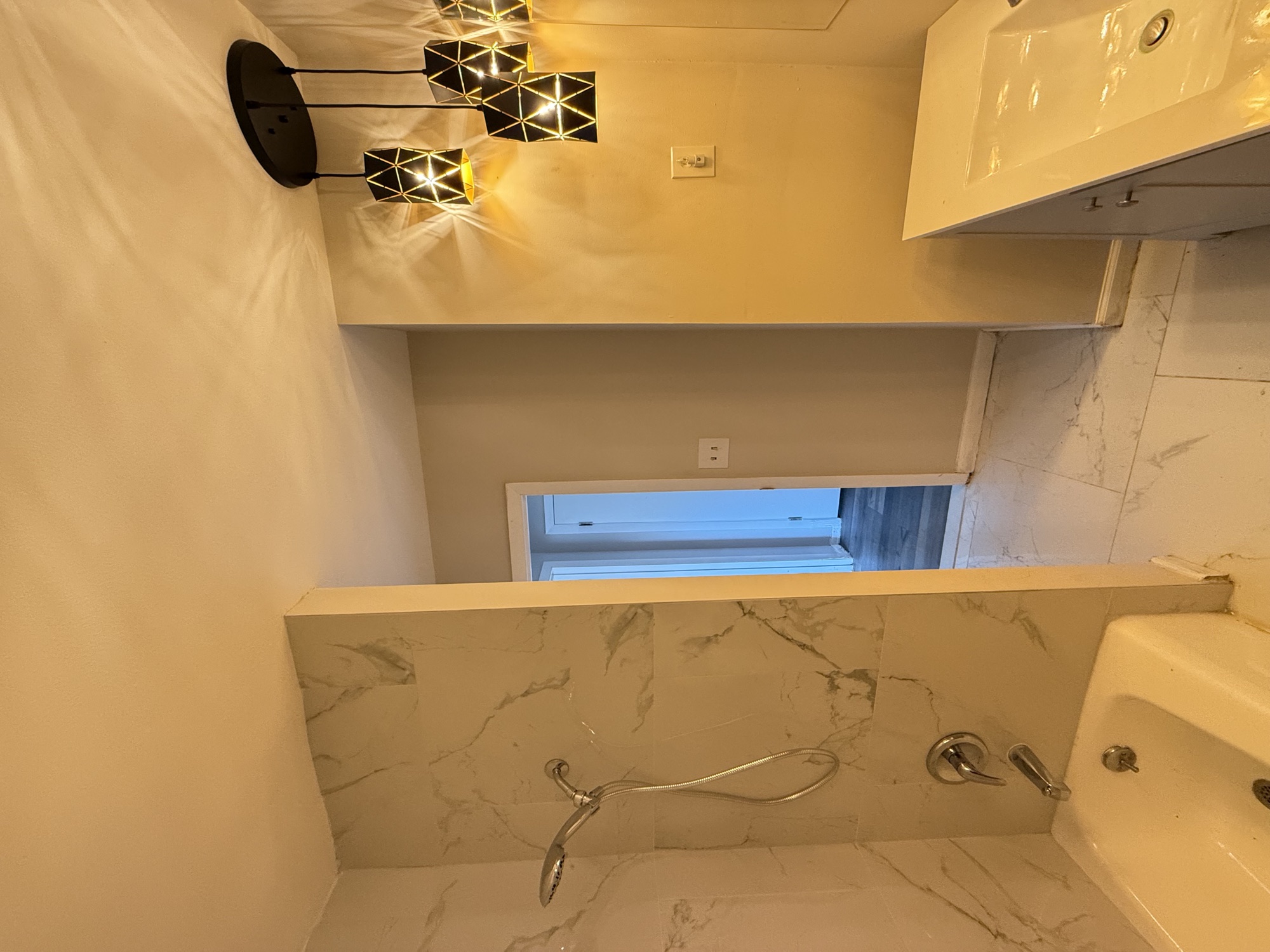 Bathroom with tub